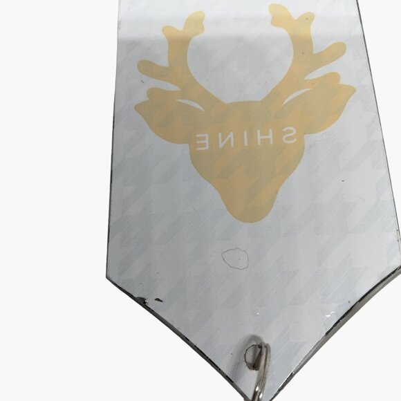 Giftcraft Reindeer Christmas Tree Ornament Suncatcher Crystal Herringbone - Picture 4 of 5